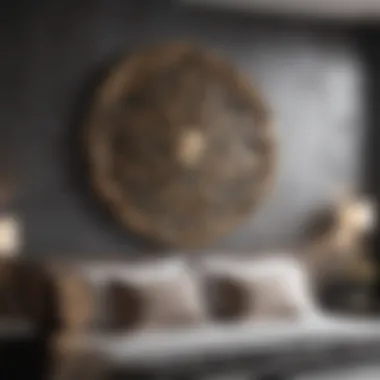 Chic Metallic Geometric Wall Sculpture