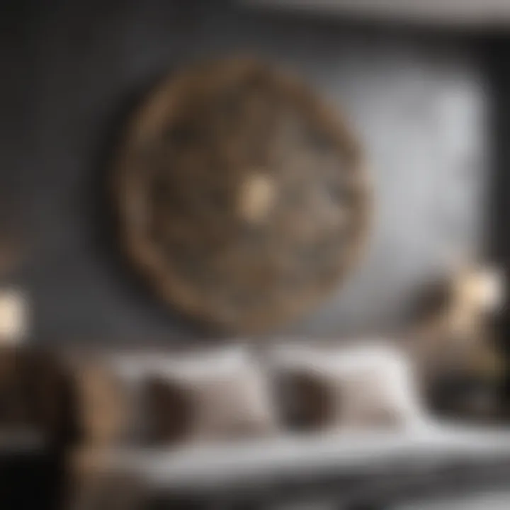 Chic Metallic Geometric Wall Sculpture