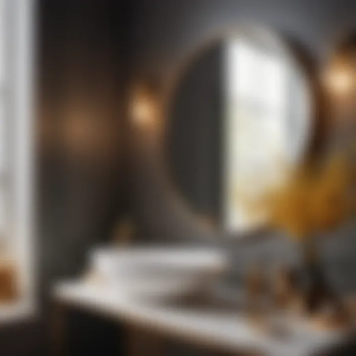 Chic bathroom vanity painting tools