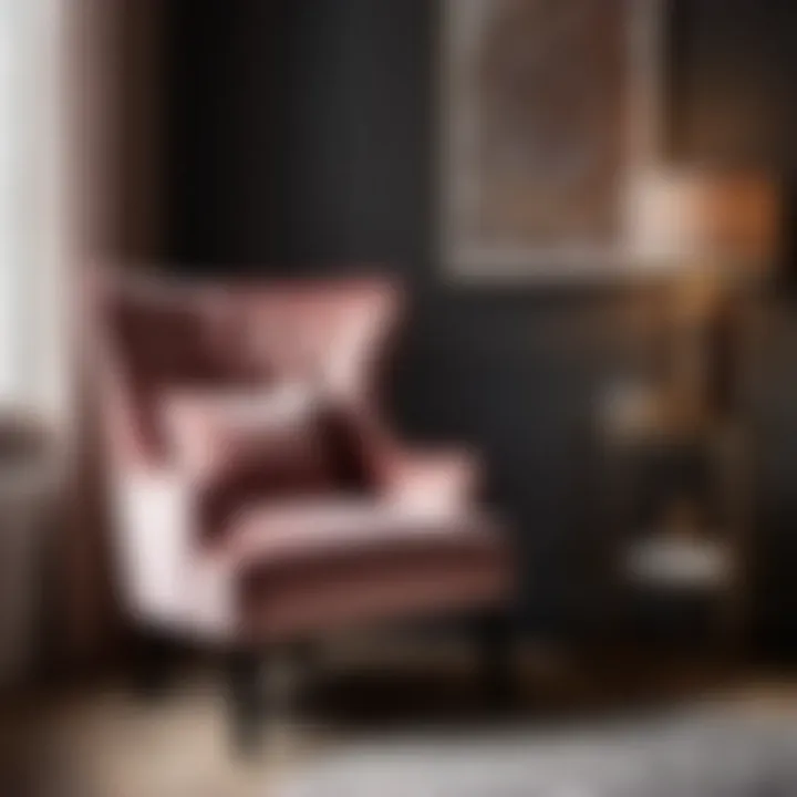 Chic Upholstered Accent Chair in Bedroom
