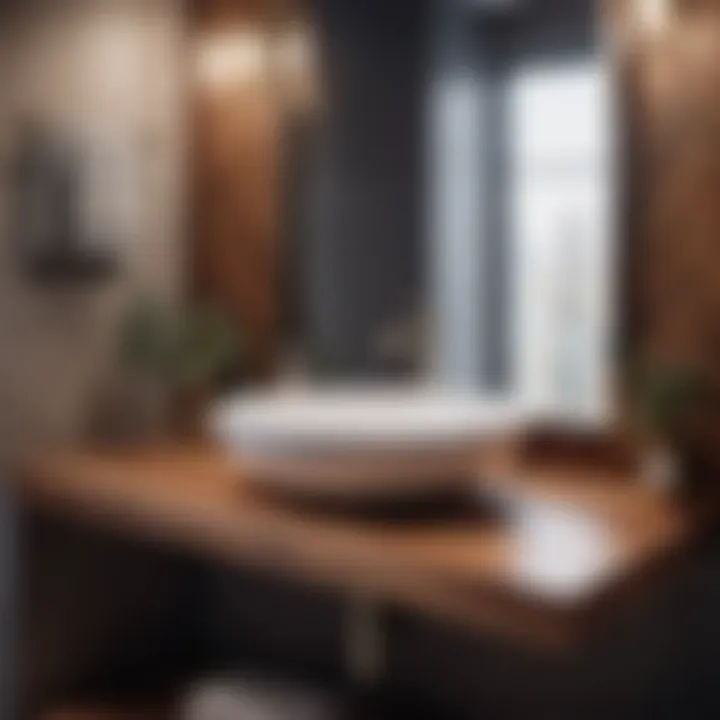Chic Wooden Vanity Top