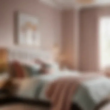Cozy Bedroom with Soft Pastel Palette Cozy Bedroom with Soft Pastel Palette