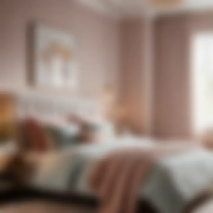 Cozy Bedroom with Soft Pastel Palette Cozy Bedroom with Soft Pastel Palette