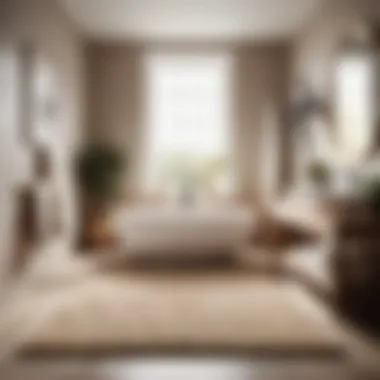 Contemporary Neutral Bathroom Rug Minimalistic and modern bathroom rug in neutral tones