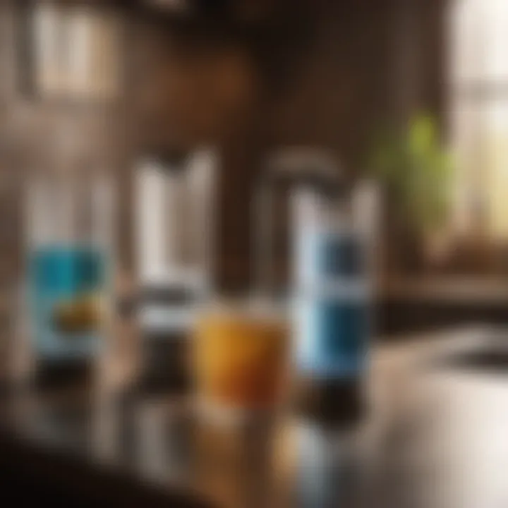 Various water filtration methods comparison