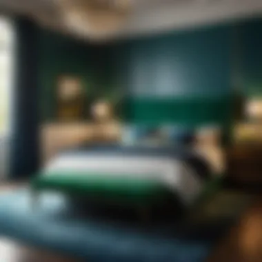 Luxurious and calming shades of blue and green