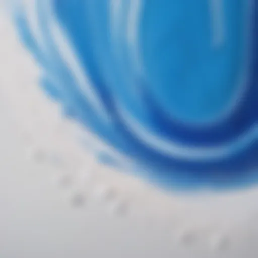 Artistic Brush Strokes Abstract brush strokes in blue and white hues