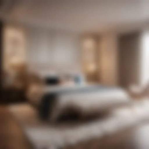 Elegantly styled bedroom with a perfectly sized rug