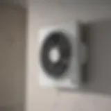 High-performance silent bathroom fan with sleek design