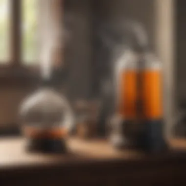 Humidifier maintenance tools and accessories displayed