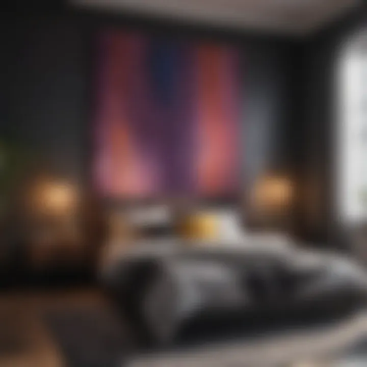 Trendy color schemes for modern bedrooms.