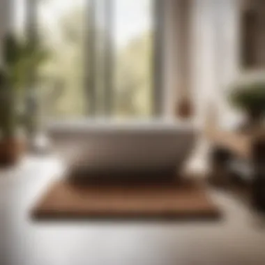 Elevate Your Bathroom Decor with Natural Earth Tones Chunky Bath Mat in Natural Earth Tones