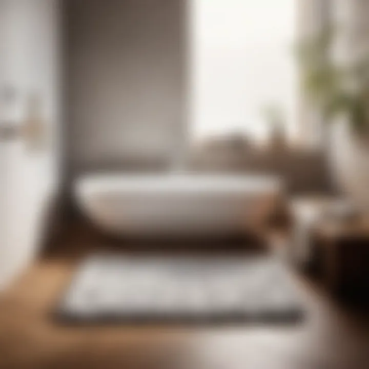 Luxurious Sustainability in Your Bathroom Chunky Bath Mat made of Sustainable Materials