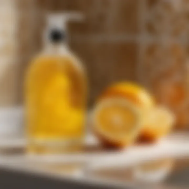 Citrus-infused natural cleaning solution for tiles