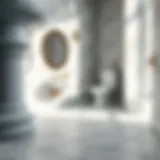 Close-up of clean bathroom floor grout