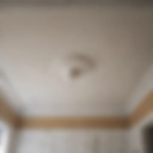 Clean bathroom ceiling free from mold