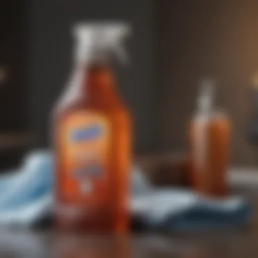 Laundry Sanitizer Bottle with Cleaning Cloth