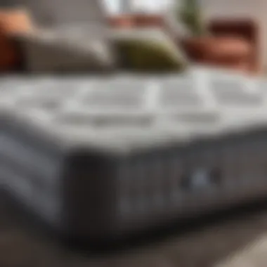 Close-up of air mattress feature in pull-out sofa bed