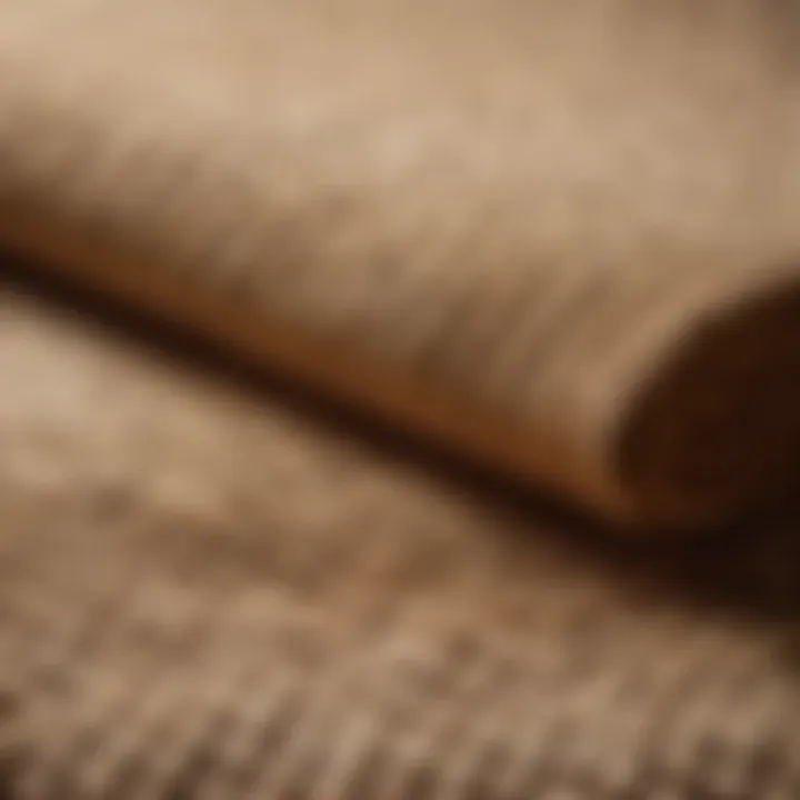 Detailed Weaving of Premium Supima Cotton Bath Sheet Close-up of the intricate weaving pattern of a supima cotton bath sheet