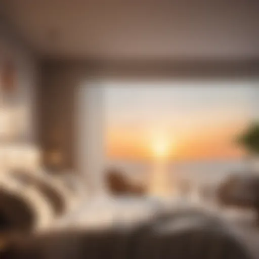 Tranquil Coastal Sunset in Bedroom Decor Tranquil Coastal Sunset