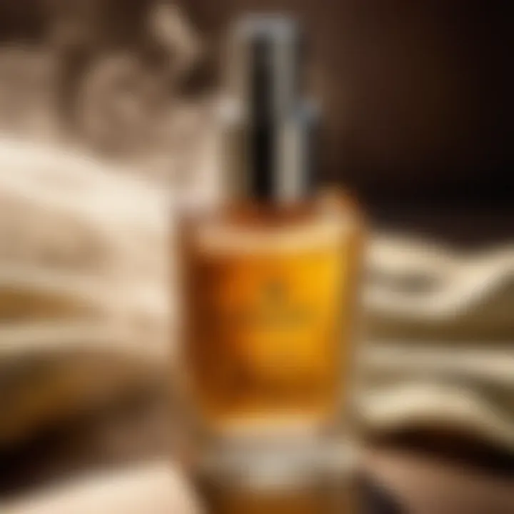 Aromatic Cologne Mist Close-up of cologne spray misting in the air