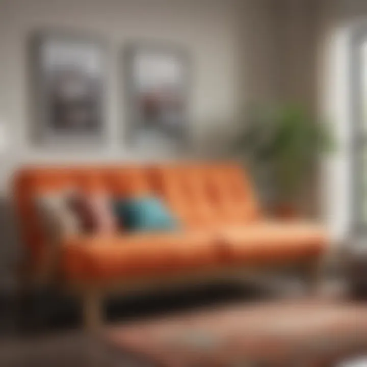 Variety of color options for queen size futons with memory foam mattresses, adding a pop of color to any room