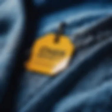 Color Protection Tag on Clothing