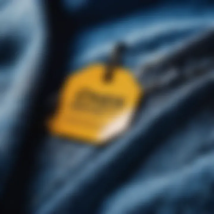 Color Protection Tag on Clothing