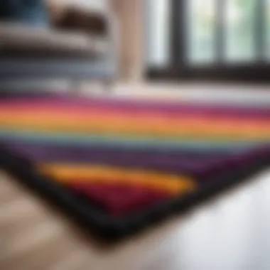 Colorful Abstract Bedroom Rug