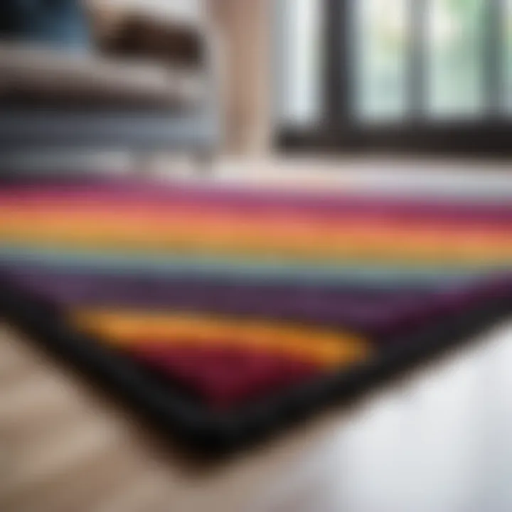 Colorful Abstract Bedroom Rug