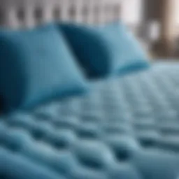 Colorful Mattress in Tranquil Blue Hue
