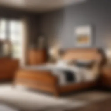 Comfort and functionality of maple bedroom set