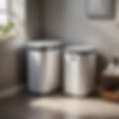 Compact Bathroom Trash Can for Small Spaces