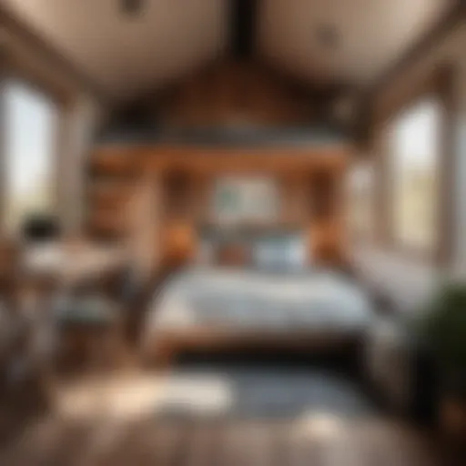 Compact Bedroom Design in Tiny Home