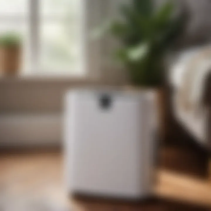 Compact dehumidifier with advanced humidity control