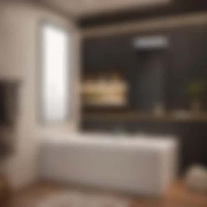 Space-Saving Solution for Small Bathrooms Compact Dehumidifier Model