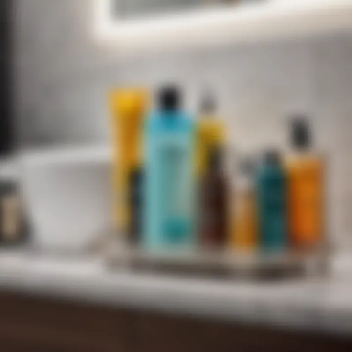 Compact Rotating Caddy for Toiletries