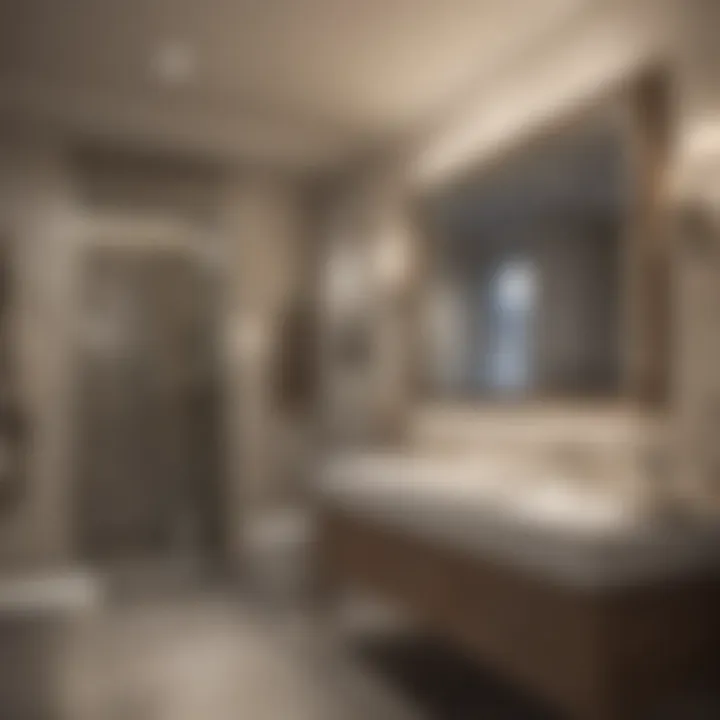 Illustration of completed bathroom fan light combo installation