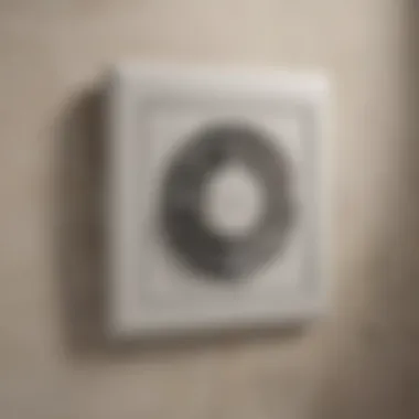Close-up of a bathroom air vent demonstrating its functionality in maintaining air quality