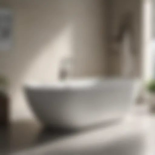 Elegant contemporary Kohler bathtub showcasing modern design