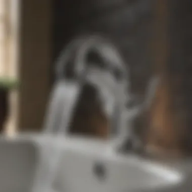 Innovative Kohler Faucet Features Close-up of Kohler faucet highlighting innovative features