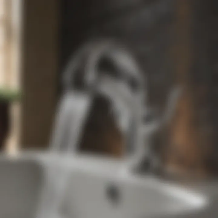 Innovative Kohler Faucet Features Close-up of Kohler faucet highlighting innovative features