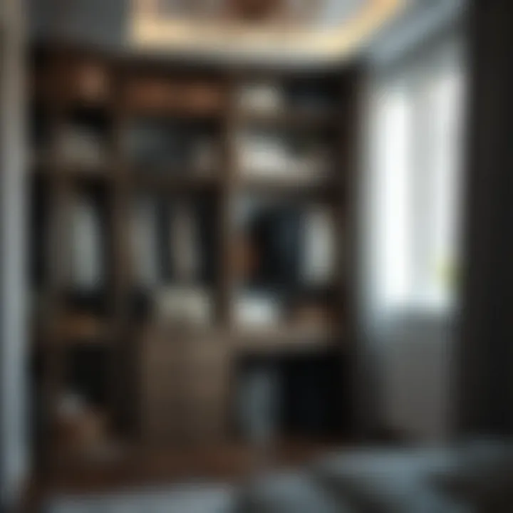 Functional wardrobe with smart organization and efficient use of space