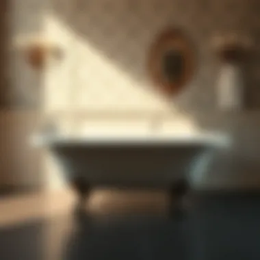 Vintage clawfoot tub with ornate details