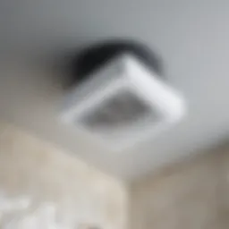 Modern bathroom fan installation