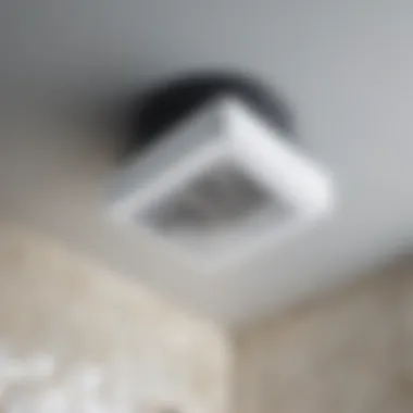 Modern bathroom fan installation