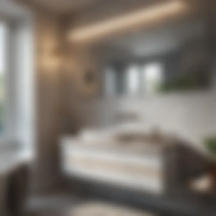 Elegant bathroom storage solutions showcasing a modern aesthetic.