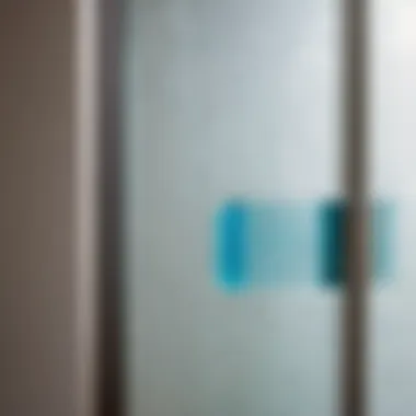 Squeegee for Streak-Free Finish Squeegee for streak-free finish on bathroom glass doors