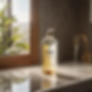 Vinegar Solution for Natural Cleaning Vinegar solution for natural cleaning of bathroom glass doors
