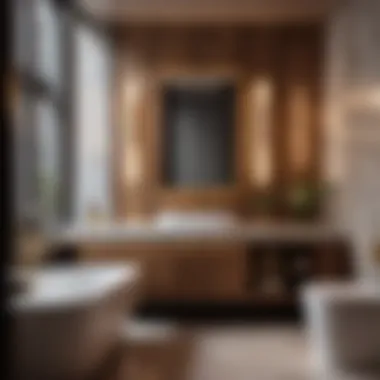 Chic Paneling Options Stylish and low-maintenance commercial bathroom paneling